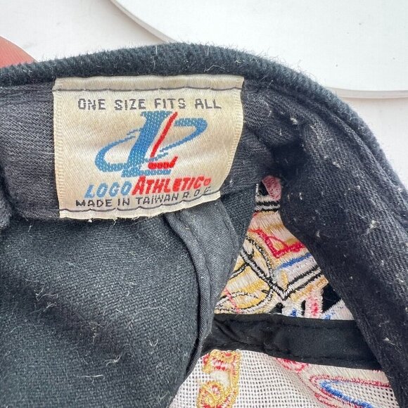 Chicago Bulls Champion Logo Athletic NBA One Size Fits All Black Snapback Hat - Picture 11 of 11